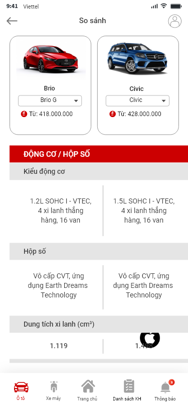 App ô tô / Xe máy